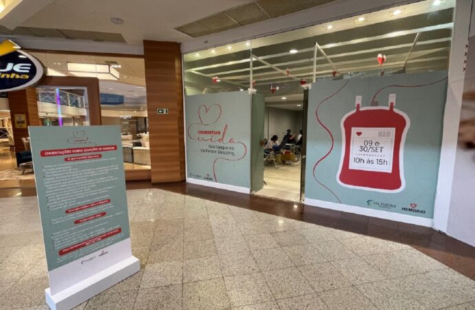 Via Parque Shopping e Hemorio realizam campanha de doação de sangue