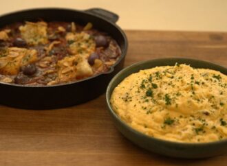 Sugestão de Páscoa: bacalhau mediterrâneo e polenta cremosa trufada