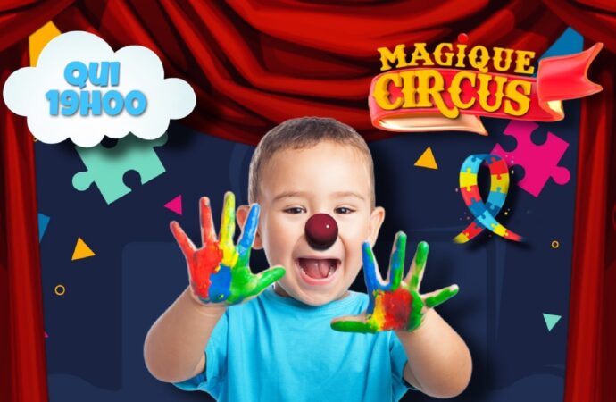 Magique Circus apresenta espetáculo inclusivo no Recreio Shopping